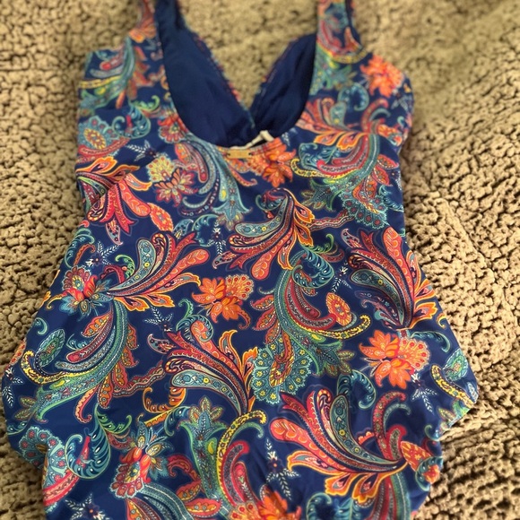 Lauren Ralph Lauren women’s one piece swimsuit. Size 14 - Picture 2 of 3